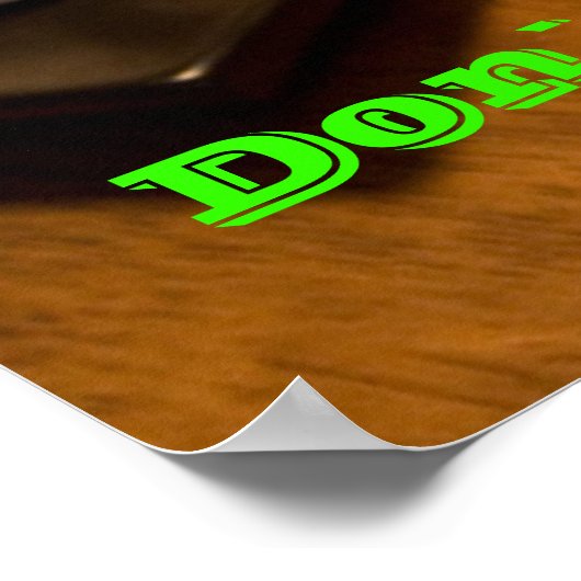 Anti Drinking posters on Green Poster (Ecke)