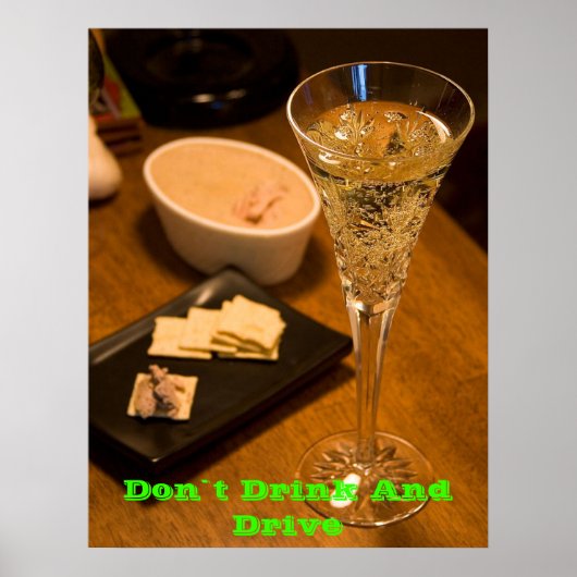 Anti Drinking posters on Green Poster (Vorne)