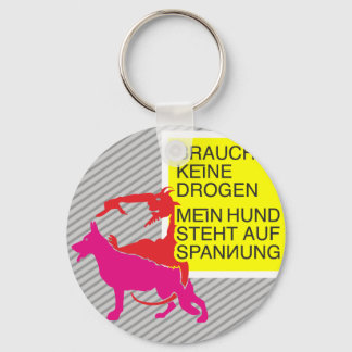 Anti Drogen Hund Schlüsselanhänger