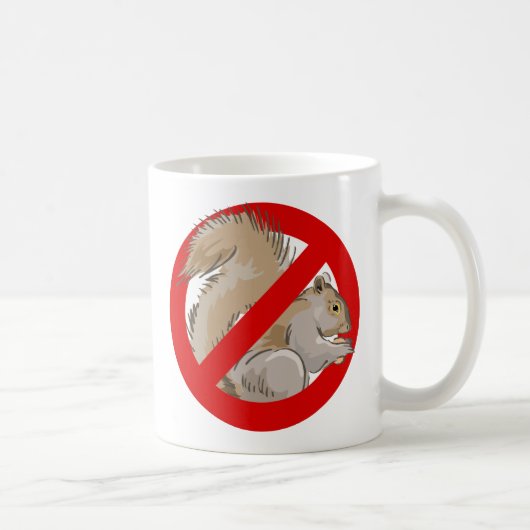 Anti-Eichhörnchen Kaffeetasse (Rechts)