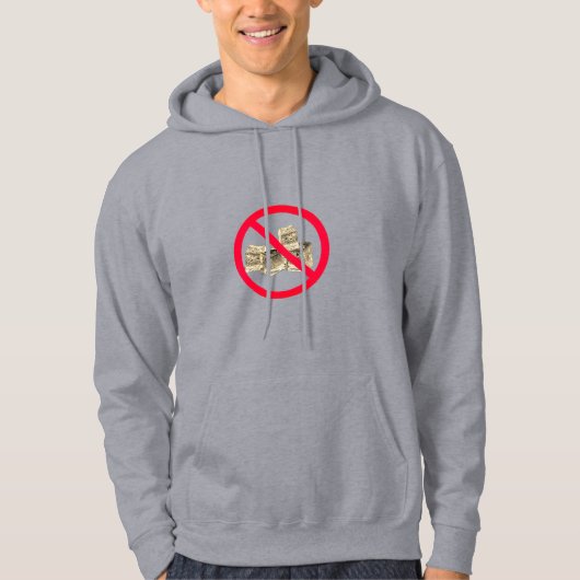 Anti-Eis (grau) Hoodie (Vorderseite)
