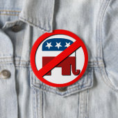 ANTI-ELEPHANT/ANTI-REPUBLICAN BUTTON (Beispiel)