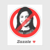 Anti Elise Stefanik Custom-Cut Vinyl Sticker (Blatt)