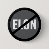 Anti-Elon Musk Button (Vorderseite)