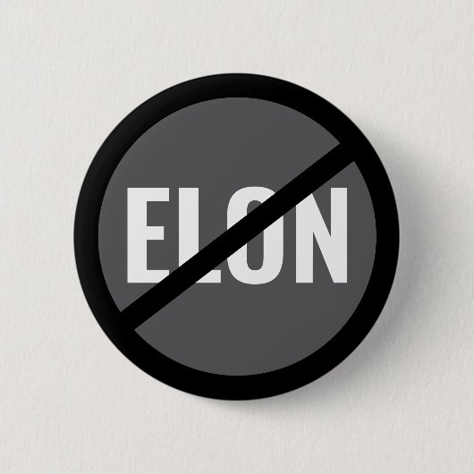 Anti-Elon Musk Button (Vorderseite)