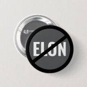 Anti-Elon Musk Button (Vorne & Hinten)