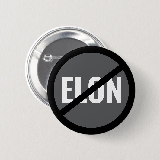 Anti-Elon Musk Button (Vorne & Hinten)