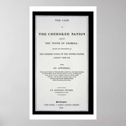 Anti-Entzugstrakt, von Cherokee Nation, als Reakti Poster (Vorne)