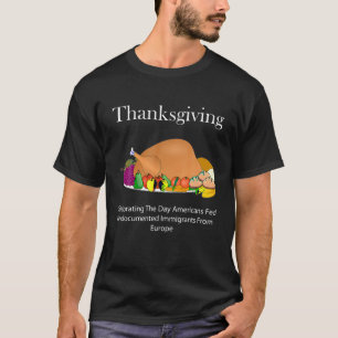 Anti-Erntedank-T-Shirt für indigene Amerikaner T-Shirt