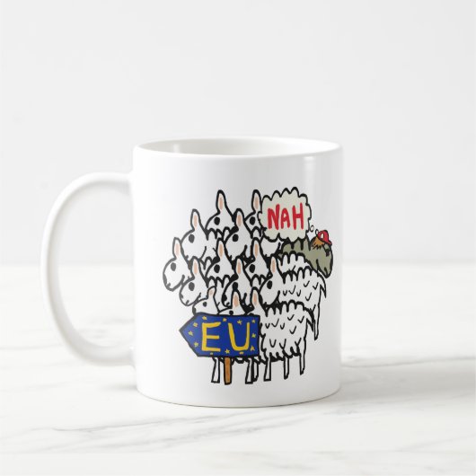 Anti-EU-Brexit Kaffeetasse (Links)