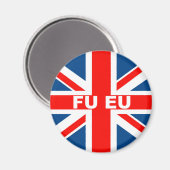 Anti-EU-Flagge Magnet (Vorderseite/Rückseite)