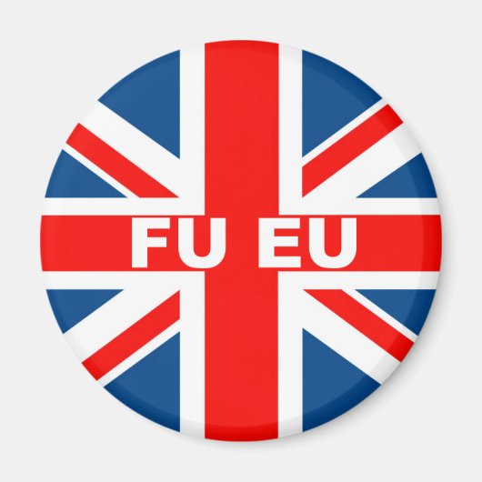Anti-EU-Flagge Magnet (Vorne)