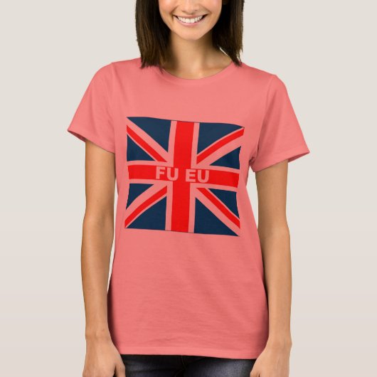 Anti-EU-Flagge T-Shirt (Vorderseite)