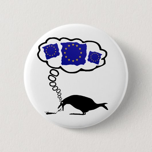 Anti-EU kotzen themenorientierte BRITISCHE Button (Vorderseite)