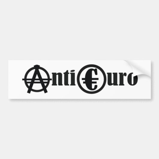 ANTI EURO AUTOAUFKLEBER (Vorne)
