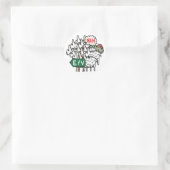 Anti EV Runder Aufkleber (Tasche)