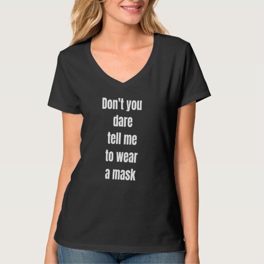 Anti-Face-Maske T-Shirt (Vorderseite)