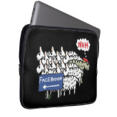 Anti Facebook Laptopschutzhülle (Vorne Rechts)