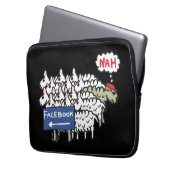 Anti Facebook Laptopschutzhülle (Vorderseite Links)
