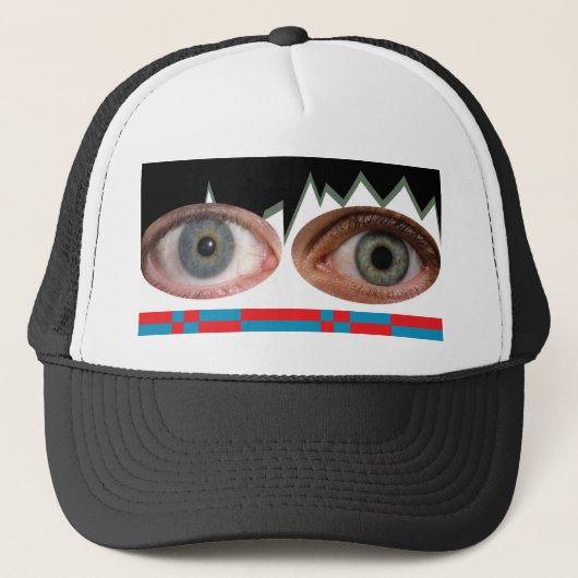 Anti-Facial Recognition Hat 3 Truckerkappe (Vorderseite)
