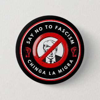 Anti-Facism Denim Jacket Button