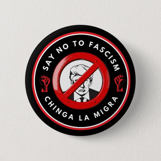 Anti-Facism Denim Jacket Button (Vorderseite)