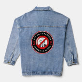 Anti-Facism Denim Jacket Jeansjacke (Rückseite)
