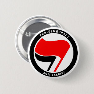 Anti-Faschismus Pro Demokratie Button