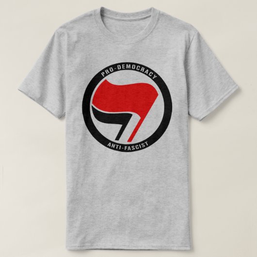 Anti-Faschismus Pro Demokratie T-Shirt (Design vorne)