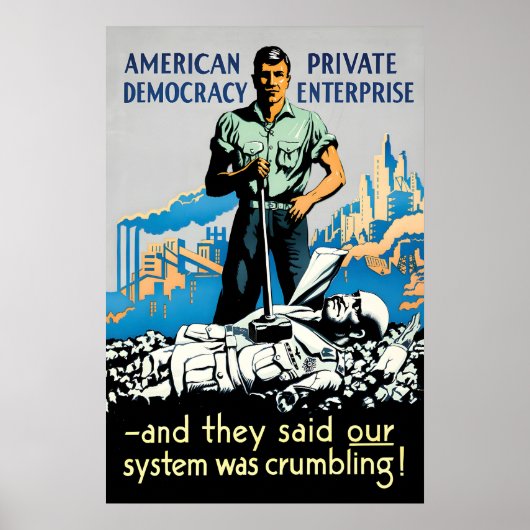 Anti-Fascist WWII Propaganda Poster American (Vorne)