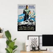 Anti-Fascist WWII Propaganda Poster American (Heimbüro)