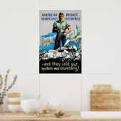 Anti-Fascist WWII Propaganda Poster American (Küche)