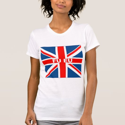 Anti-Flagge EU Briten T-Shirt (Vorderseite)