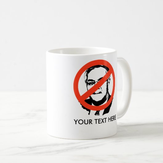 ANTI-FRANK/Antibarney-Frank Kaffeetasse (VorderseiteRechts)
