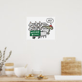 Anti Geweckt Poster (Küche)