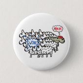Anti-Geweckt Schaf Button (Vorderseite)