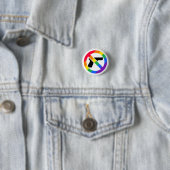 Anti-Gewehr LGBT Regenbogen-Button Button (Beispiel)