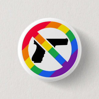 Anti-Gewehr LGBT Regenbogen-Button Button