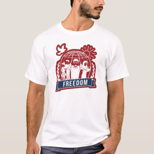 ANTI-GLOBALISM/FREEDOM - England, USA T-Shirt (Vorderseite)