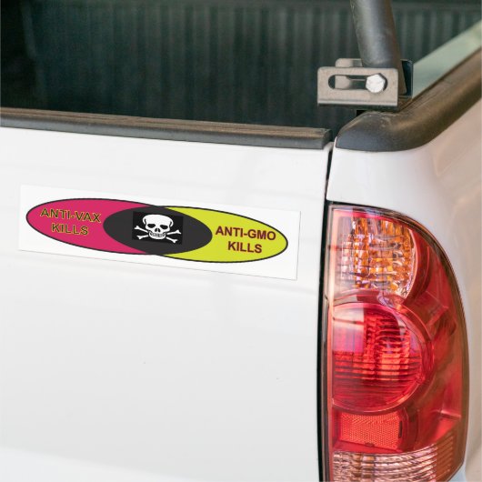 ANTI GMO and VAX KILLS Autoaufkleber (Auf Lkw)