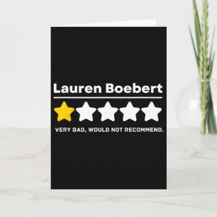Anti-gop Lauren Boebert Colorado Politischer Humor Karte