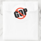 ANTI GOP RUNDER AUFKLEBER (Tasche)