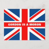 Anti Gordon Brown Postkarte (Vorderseite)