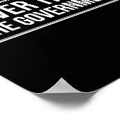 Anti Government Tees Never Trust The Government -  Poster (Ecke)