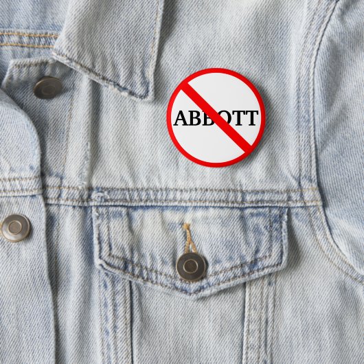Anti Governor Greg AbbottButton Button (Beispiel)