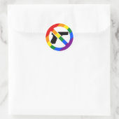 Anti-Gun-Anti-NRA LGBT-Pride-Aufkleber Runder Aufkleber (Tasche)
