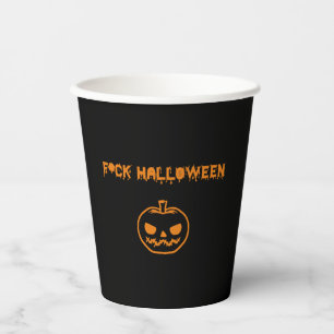Anti-Halloween-Kürbis Jack-o'-lantern Pappbecher