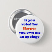 Anti-Harper Knopf Button (Vorne & Hinten)
