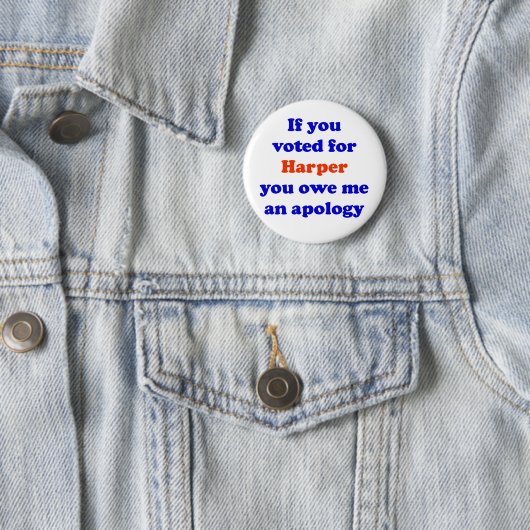 Anti-Harper Knopf Button (Beispiel)