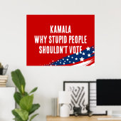 Anti-Harris Kamala Politisch-Dummy Poster (Heimbüro)